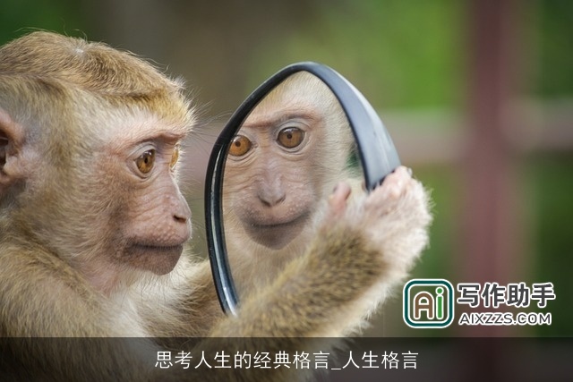 思考人生的经典格言_人生格言