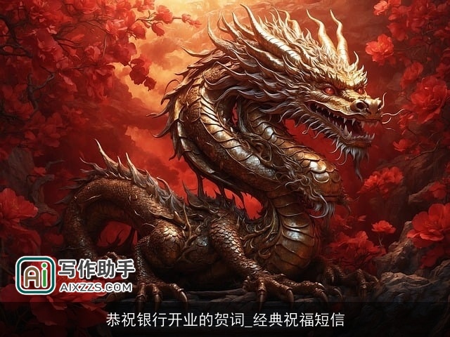 恭祝银行开业的贺词_经典祝福短信