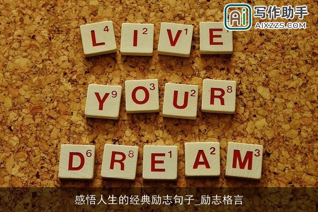 感悟人生的经典励志句子_励志格言