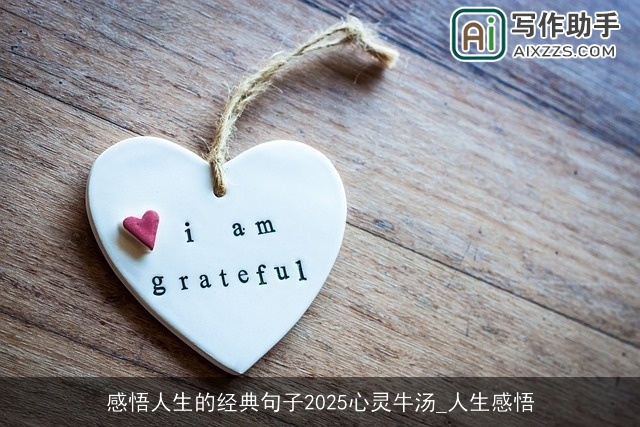 感悟人生的经典句子2025心灵牛汤_人生感悟