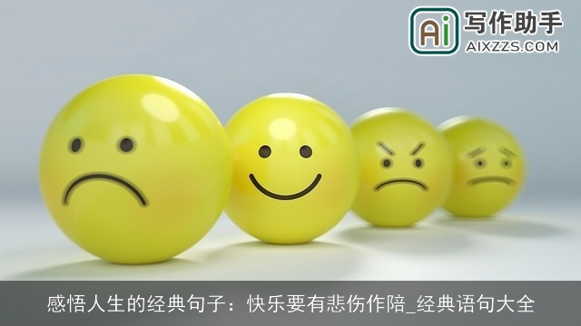 感悟人生的经典句子：快乐要有悲伤作陪_经典语句大全