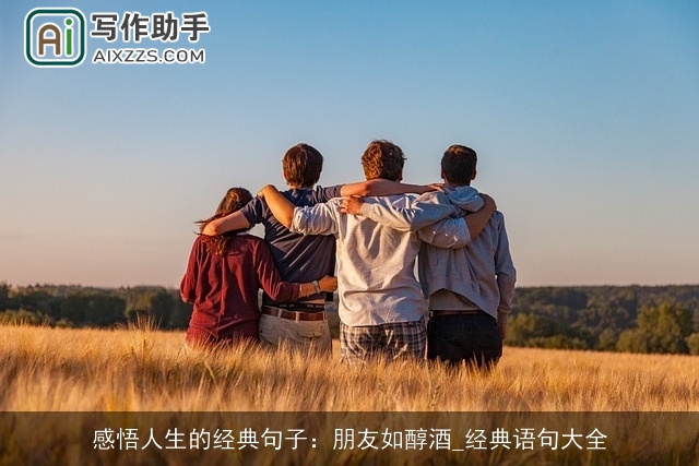 感悟人生的经典句子：朋友如醇酒_经典语句大全