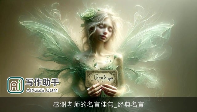 感谢老师的名言佳句_经典名言