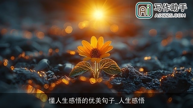 懂人生感悟的优美句子_人生感悟