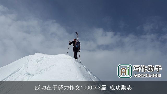 成功在于努力作文1000字3篇_成功励志