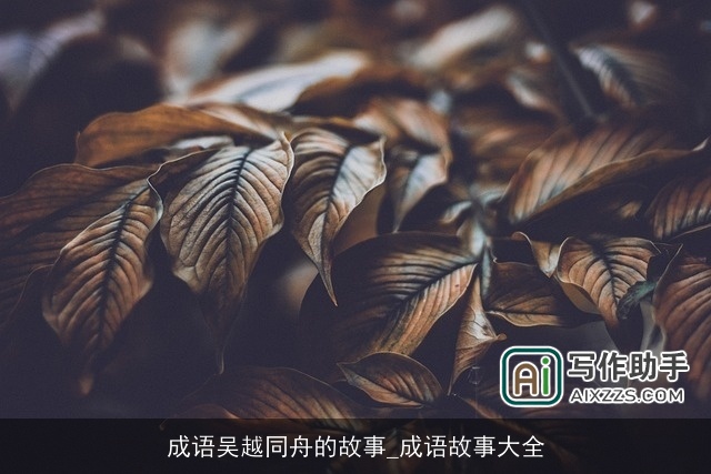 成语吴越同舟的故事_成语故事大全