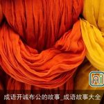 成语开诚布公的故事_成语故事大全