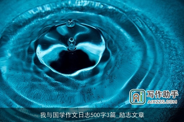 我与国学作文日志500字3篇_励志文章