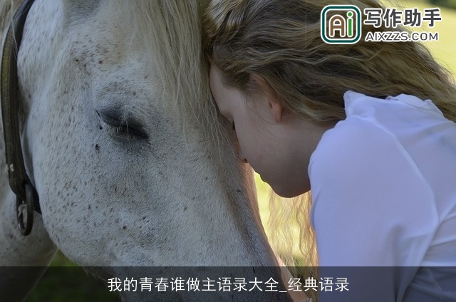 我的青春谁做主语录大全_经典语录