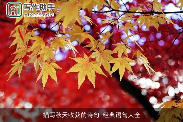描写秋天收获的诗句_经典语句大全