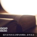 描写读书的名言警句有哪些_读书名言