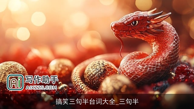 搞笑三句半台词大全_三句半