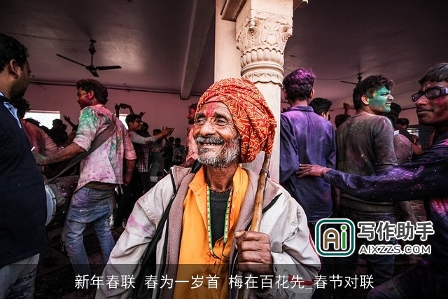 新年春联 春为一岁首 梅在百花先_春节对联