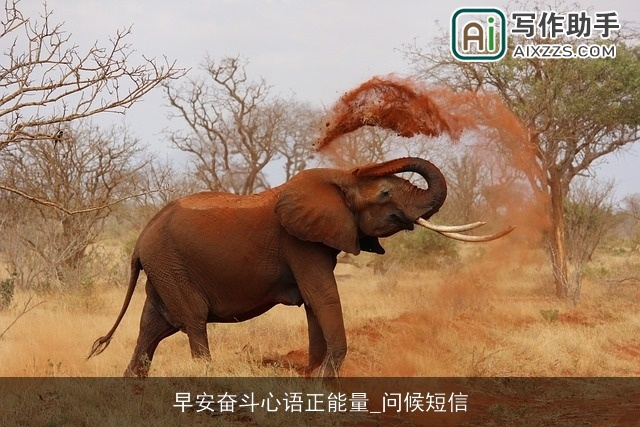 早安奋斗心语正能量_问候短信