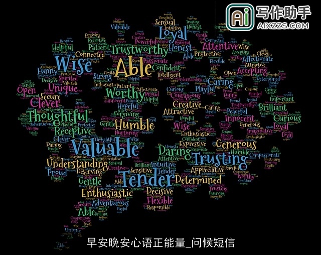 早安晚安心语正能量_问候短信