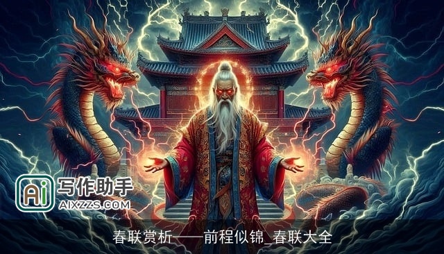 春联赏析——前程似锦_春联大全