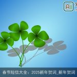 春节短信大全：2025新年贺词_新年贺词