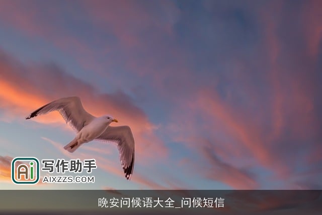 晚安问候语大全_问候短信