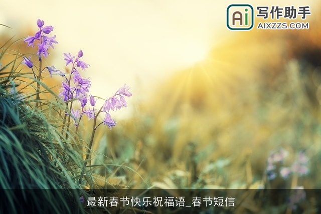 最新春节快乐祝福语_春节短信