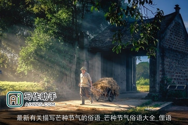 最新有关描写芒种节气的俗语_芒种节气俗语大全_俚语