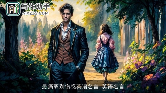 最痛离别伤感英语名言_英语名言