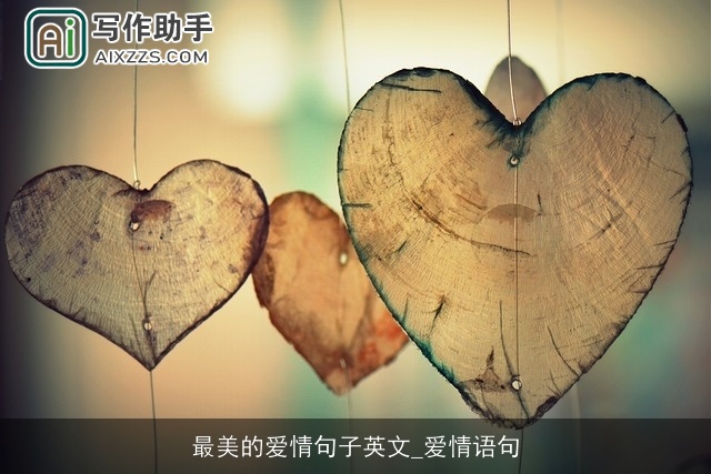 最美的爱情句子英文_爱情语句