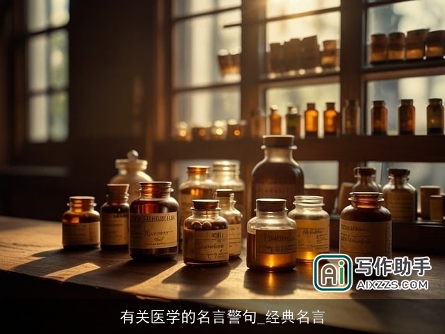 有关医学的名言警句_经典名言