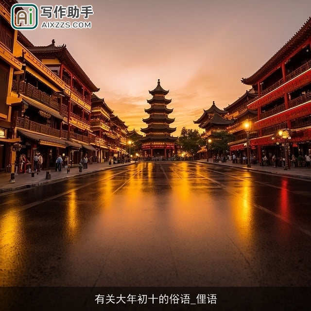 有关大年初十的俗语_俚语