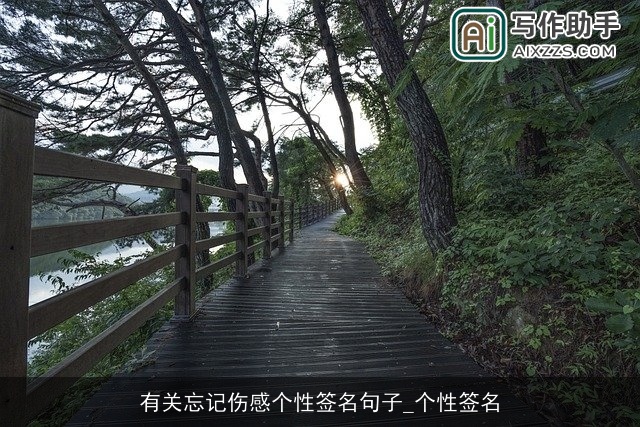 有关忘记伤感个性签名句子_个性签名