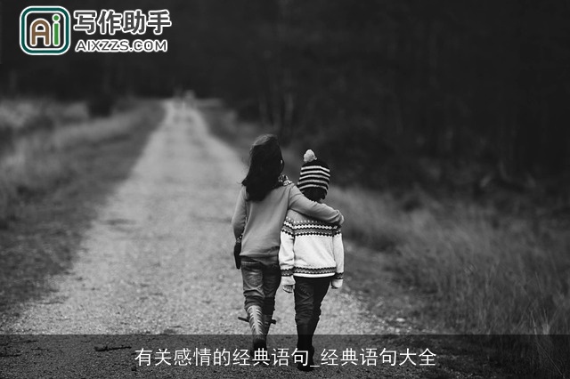 有关感情的经典语句_经典语句大全