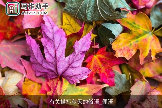 有关描写秋天的俗语_俚语