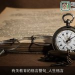 有关教育的格言警句_人生格言
