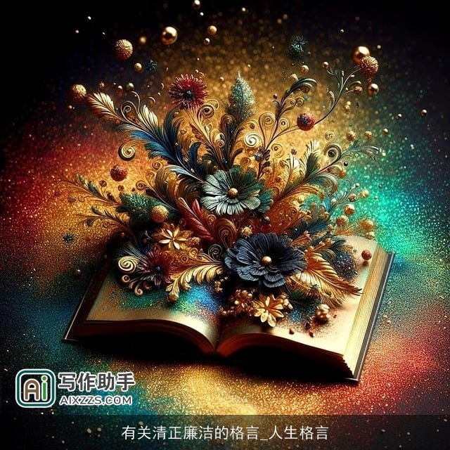 有关清正廉洁的格言_人生格言