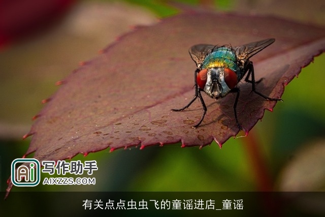 有关点点虫虫飞的童谣进店_童谣