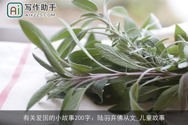 有关爱国的小故事200字：陆羽弃佛从文_儿童故事