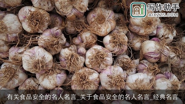有关食品安全的名人名言_关于食品安全的名人名言_经典名言
