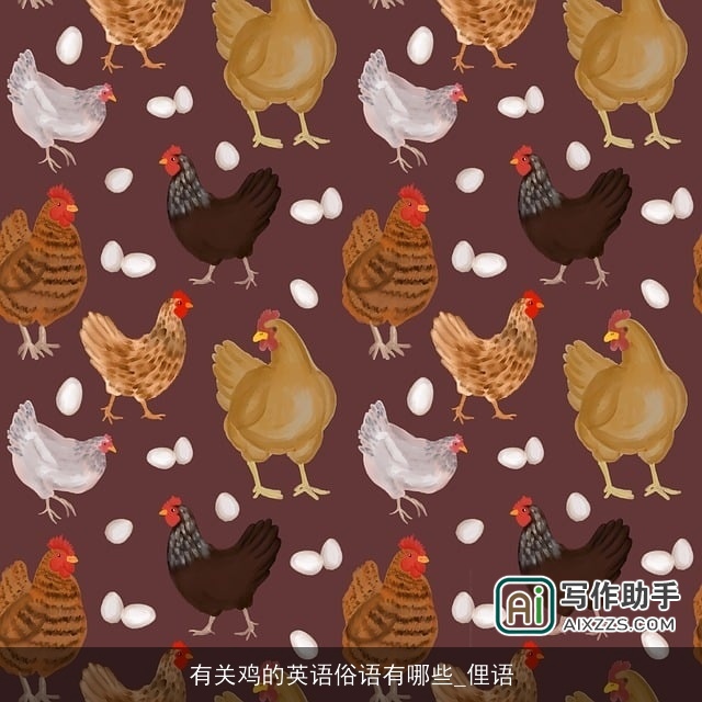 有关鸡的英语俗语有哪些_俚语