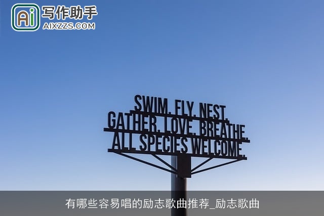 有哪些容易唱的励志歌曲推荐_励志歌曲