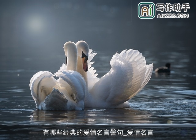 有哪些经典的爱情名言警句_爱情名言