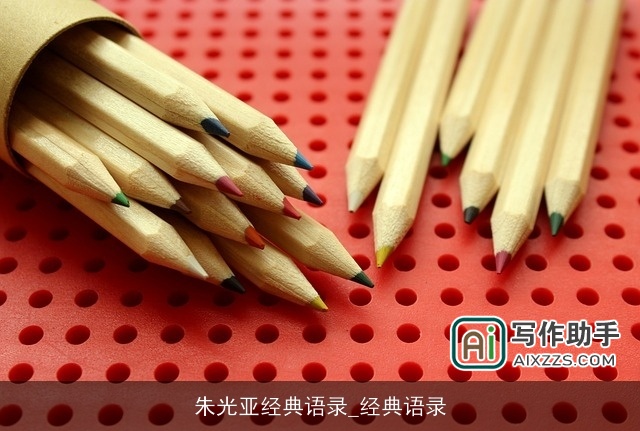 朱光亚经典语录_经典语录