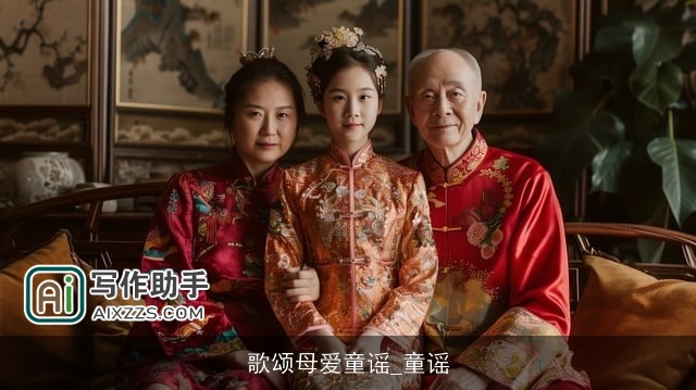 歌颂母爱童谣_童谣