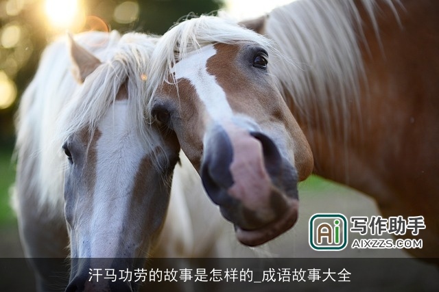 汗马功劳的故事是怎样的_成语故事大全
