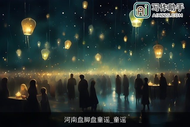河南盘脚盘童谣_童谣