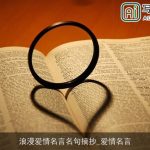 浪漫爱情名言名句摘抄_爱情名言