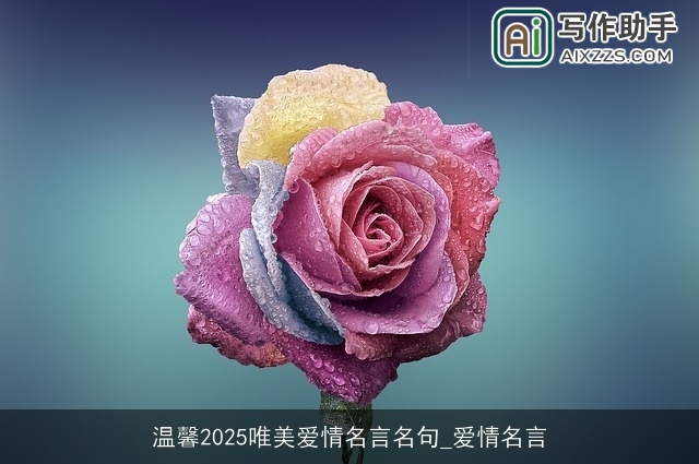 温馨2025唯美爱情名言名句_爱情名言