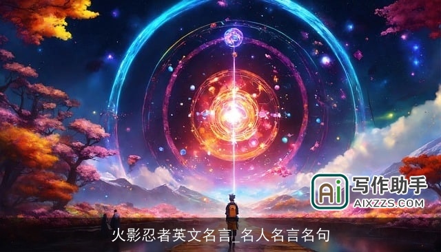 火影忍者英文名言_名人名言名句