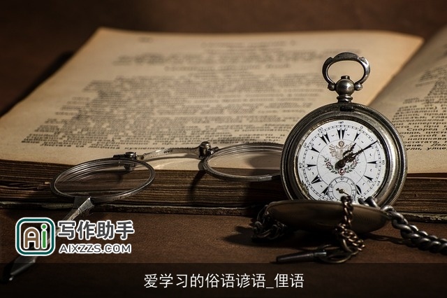 爱学习的俗语谚语_俚语