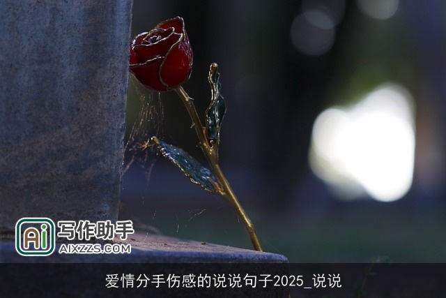 爱情分手伤感的说说句子2025_说说