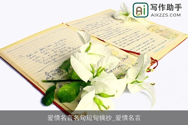 爱情名言名句短句摘抄_爱情名言