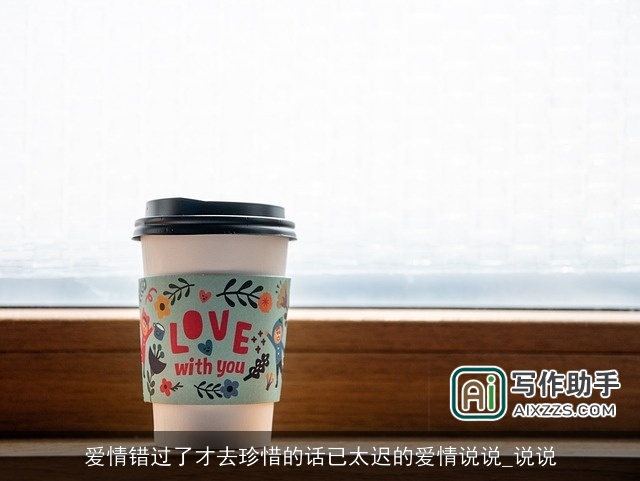 爱情错过了才去珍惜的话已太迟的爱情说说_说说